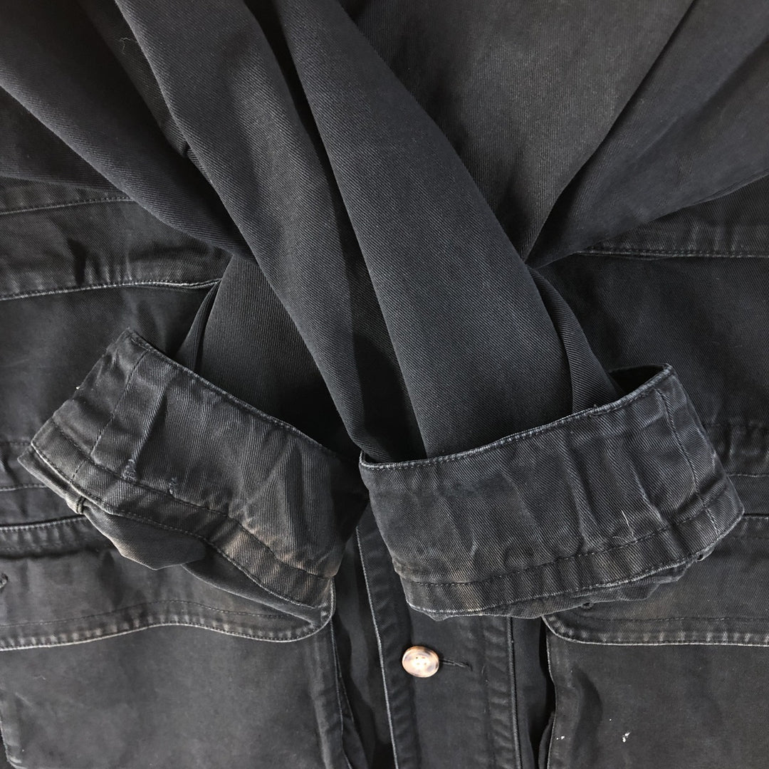 Vintage 80s-90'S Eddie Bauer Black Tag Cotton Jacket Men's M Size cotton black type Vintage Second Hand