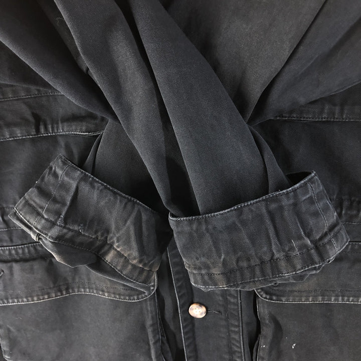 Vintage 80s-90'S Eddie Bauer Black Tag Cotton Jacket Men's M Size cotton black type Vintage Second Hand