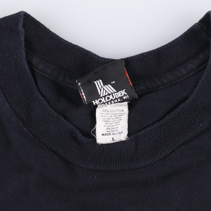 00'S Harley-Davidson Motorcycle Bike T-shirt Made in USA Men's L size cotton black type Vintage Second Hand