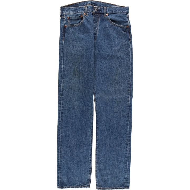 Levi's 501 straight denim pants for men, size W32 cotton blue type Vintage Second Hand