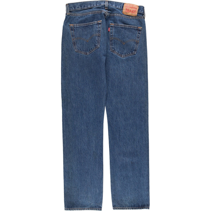 Levi's 501 straight denim pants for men, size W32 cotton blue type Vintage Second Hand