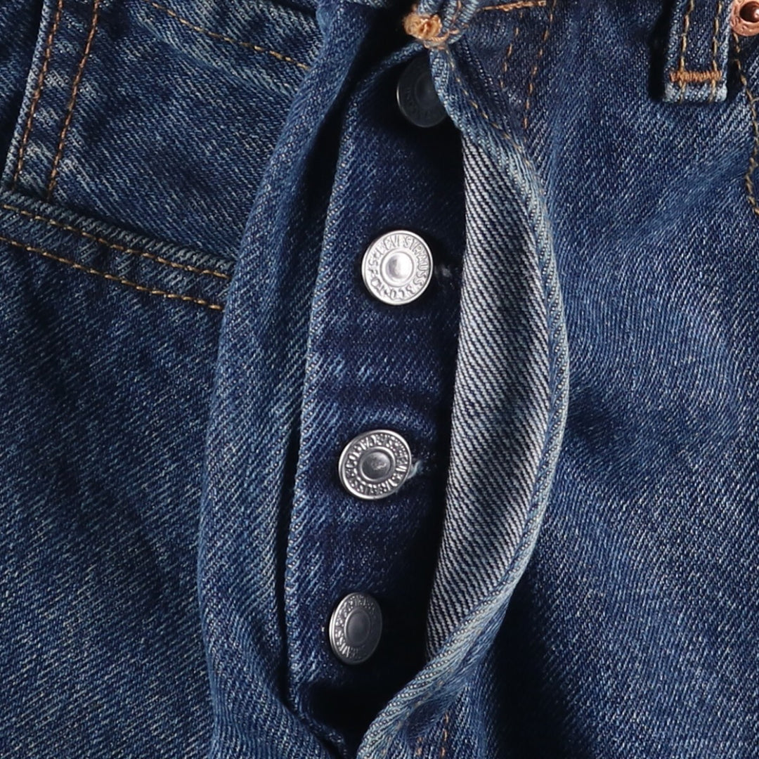 Levi's 501 straight denim pants for men, size W32 cotton blue type Vintage Second Hand