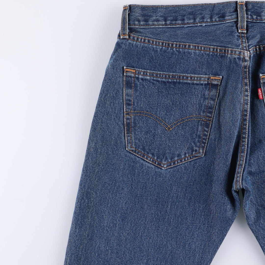 Levi's 501 straight denim pants for men, size W32 cotton blue type Vintage Second Hand