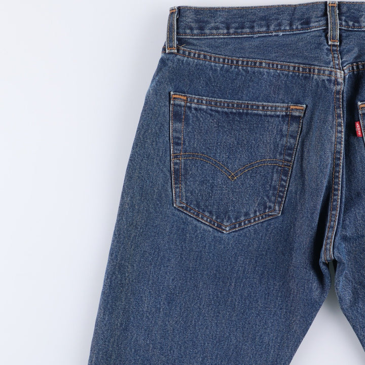 Levi's 501 straight denim pants for men, size W32 cotton blue type Vintage Second Hand