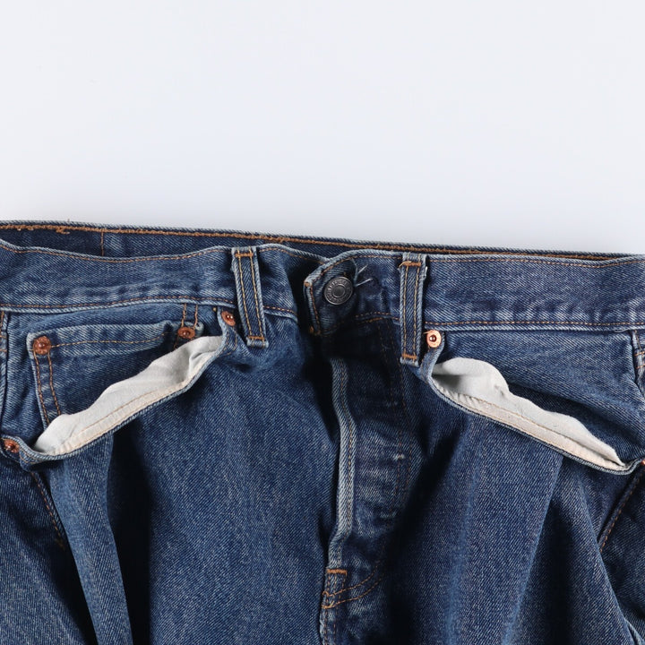 Levi's 501 straight denim pants for men, size W32 cotton blue type Vintage Second Hand