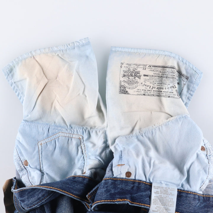 Levi's 501 straight denim pants for men, size W36 cotton blue type Vintage Second Hand