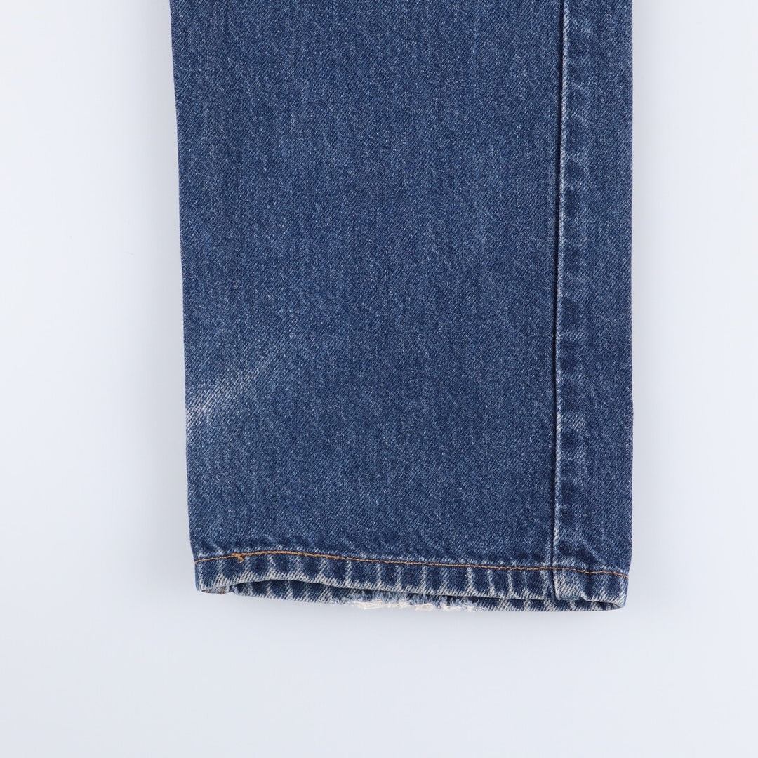 00'S Levi's 505 REGULAR FIT tapered denim pants for men, size w33 cotton blue type Vintage Second Hand