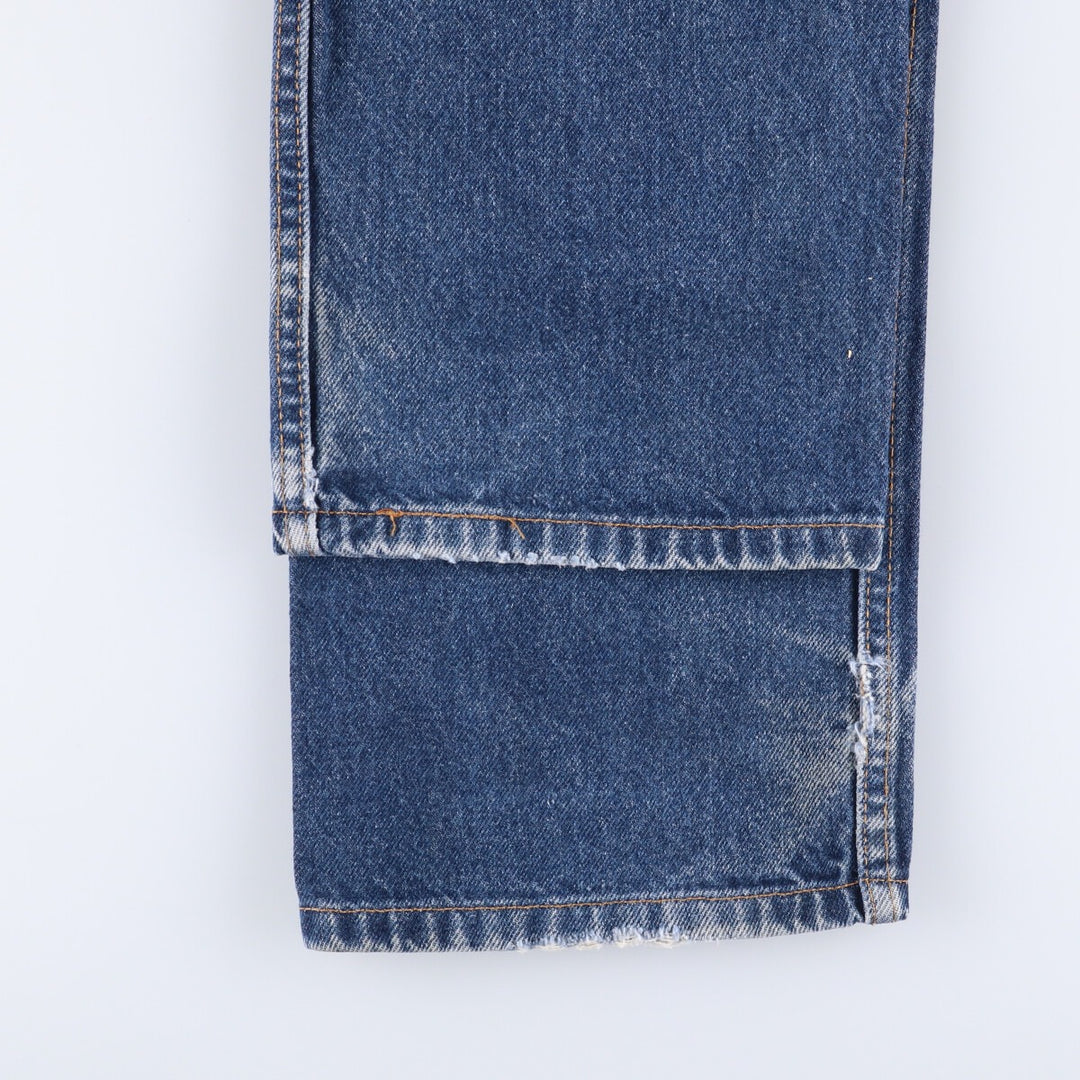 00'S Levi's 505 REGULAR FIT tapered denim pants for men, size w33 cotton blue type Vintage Second Hand