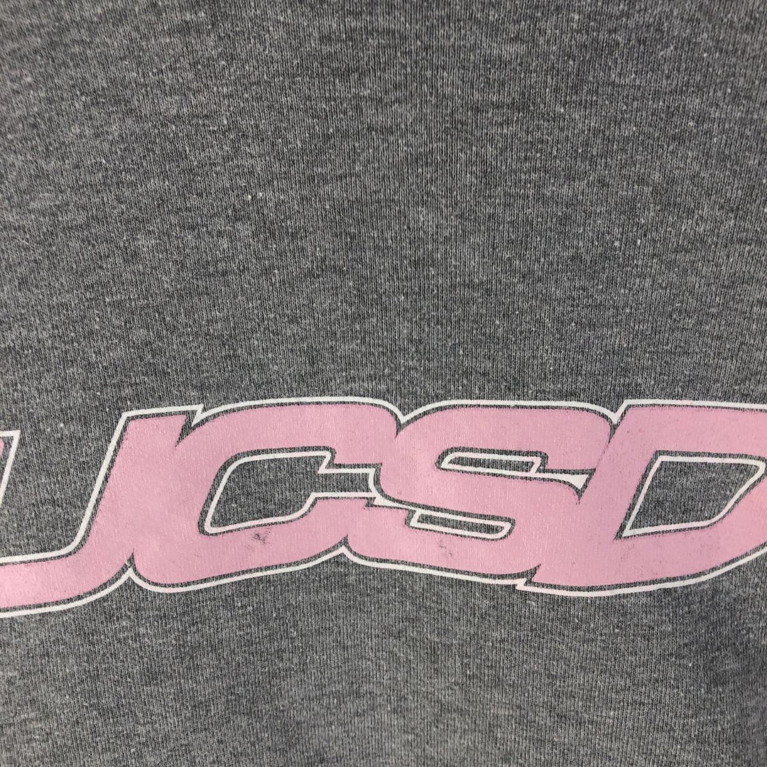 90'S Russell College Sweatshirt Pullover Hoodie, Men's M Size, Vintage polyester gray type Vintage Second Hand