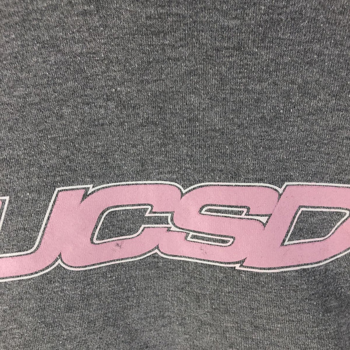 90'S Russell College Sweatshirt Pullover Hoodie, Men's M Size, Vintage polyester gray type Vintage Second Hand