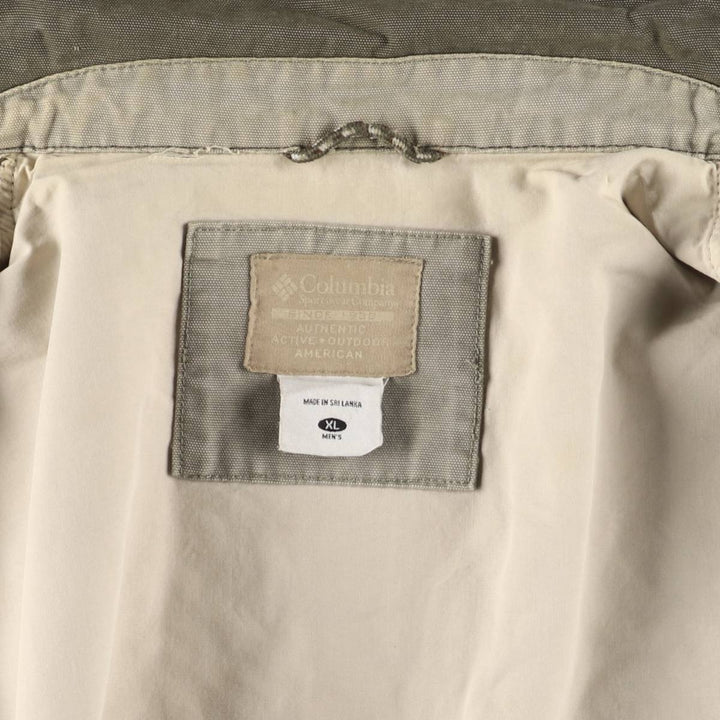 Columbia Cotton Jacket Men's XL Size cotton Khaki type Vintage Second Hand