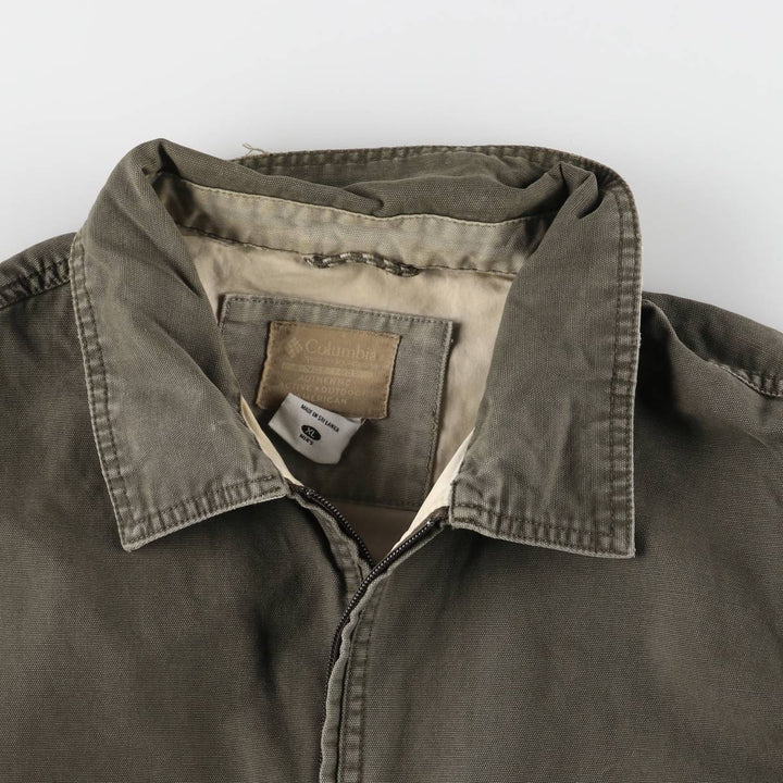 Columbia Cotton Jacket Men's XL Size cotton Khaki type Vintage Second Hand