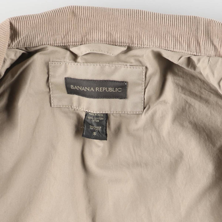00'S Banana Republic Cotton Jacket Men's S Size cotton Beige type Vintage Second Hand