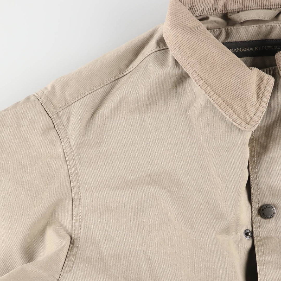 00'S Banana Republic Cotton Jacket Men's S Size cotton Beige type Vintage Second Hand