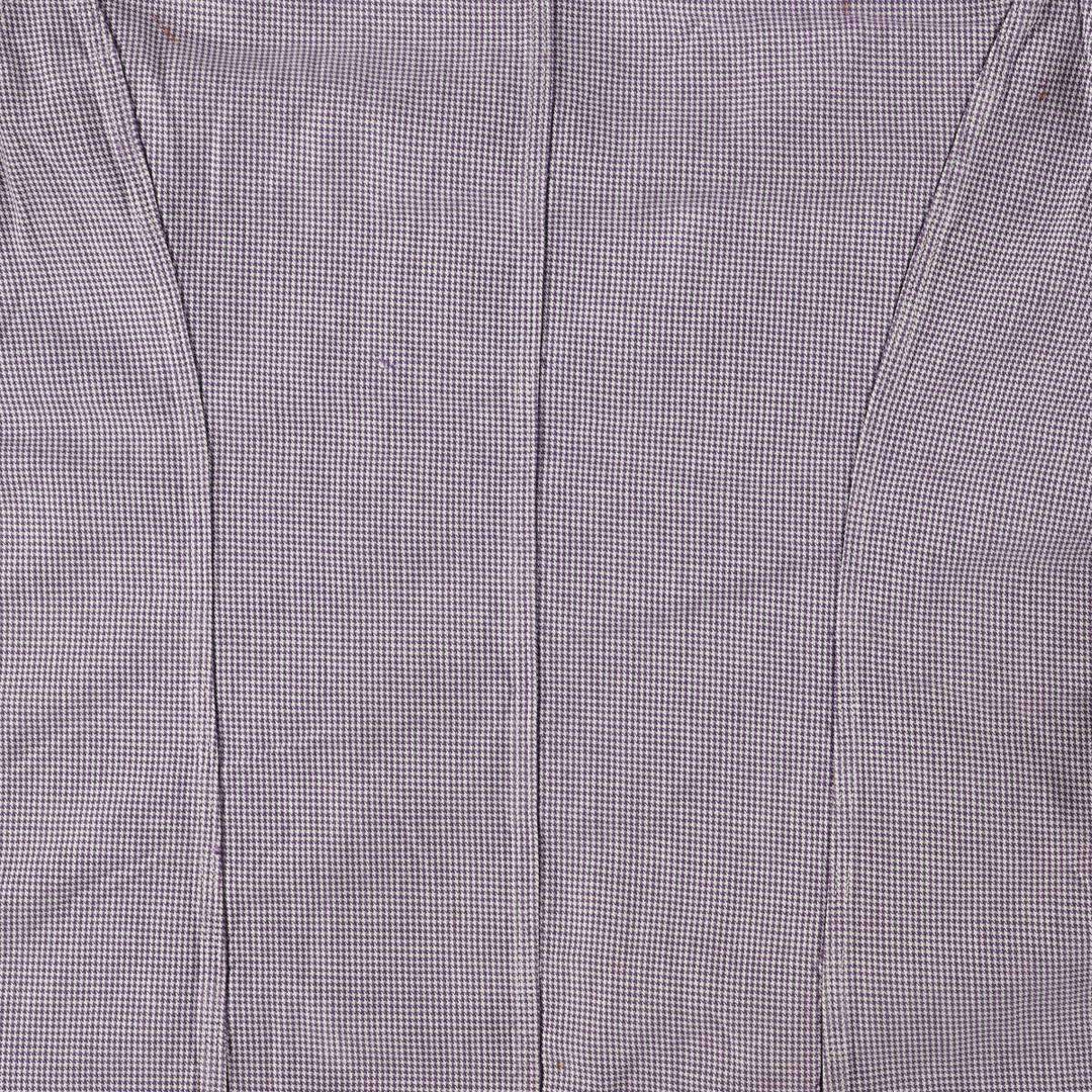 ~60'S VETRA cook jacket, houndstooth pattern, French work, Euro work jacket, men's size M, vintage unknown purple type Vintage Second Hand