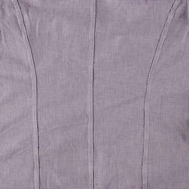 ~60'S VETRA cook jacket, houndstooth pattern, French work, Euro work jacket, men's size M, vintage unknown purple type Vintage Second Hand