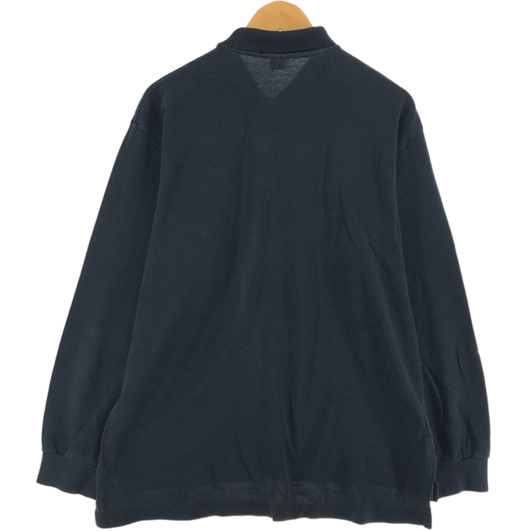 Ralph Lauren POLO by Ralph Lauren long sleeve polo shirt, men's XL size cotton black type Vintage Second Hand