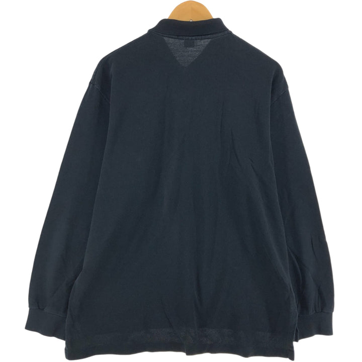 Ralph Lauren POLO by Ralph Lauren long sleeve polo shirt, men's XL size cotton black type Vintage Second Hand