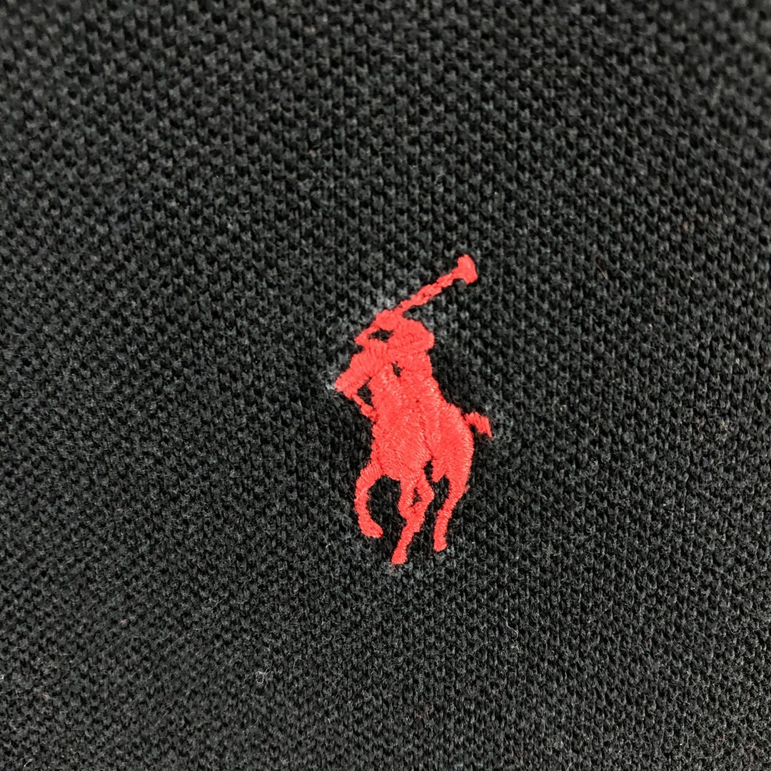 Ralph Lauren POLO by Ralph Lauren long sleeve polo shirt, men's XL size cotton black type Vintage Second Hand