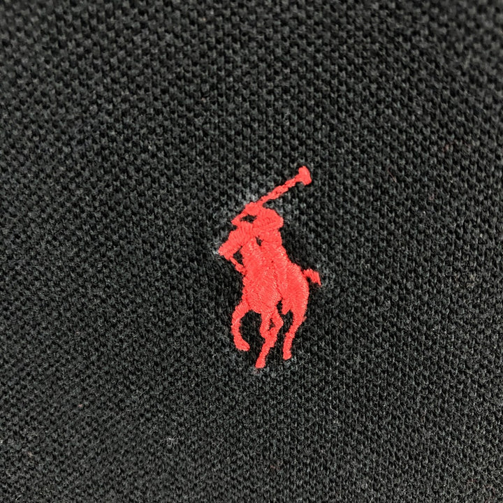 Ralph Lauren POLO by Ralph Lauren long sleeve polo shirt, men's XL size cotton black type Vintage Second Hand