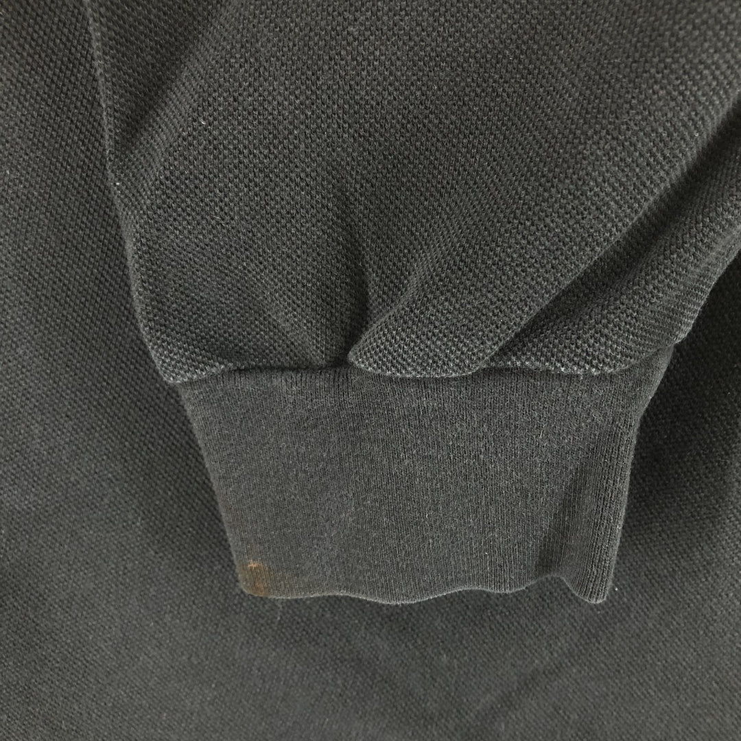 Ralph Lauren POLO by Ralph Lauren long sleeve polo shirt, men's XL size cotton black type Vintage Second Hand