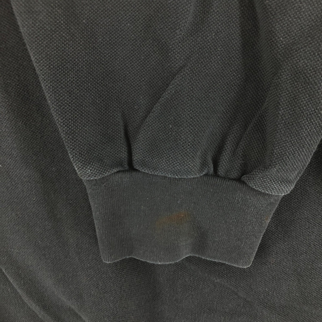 Ralph Lauren POLO by Ralph Lauren long sleeve polo shirt, men's XL size cotton black type Vintage Second Hand
