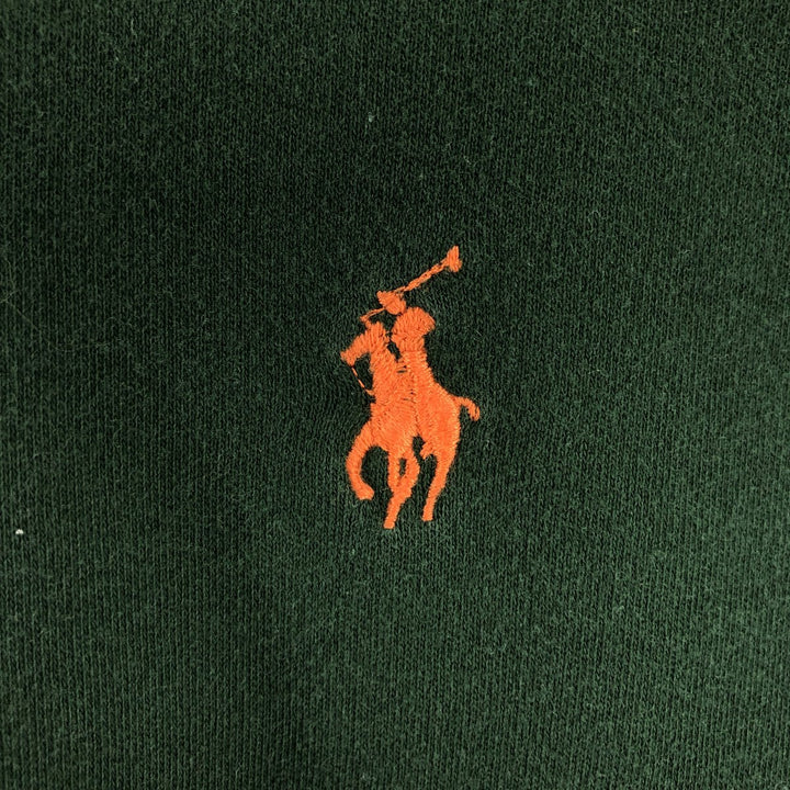 Ralph Lauren POLO by Ralph Lauren long sleeve polo shirt, men's size L cotton Green type dark green Vintage Second Hand