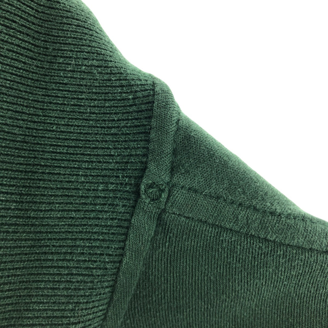 Ralph Lauren POLO by Ralph Lauren long sleeve polo shirt, men's size L cotton Green type dark green Vintage Second Hand