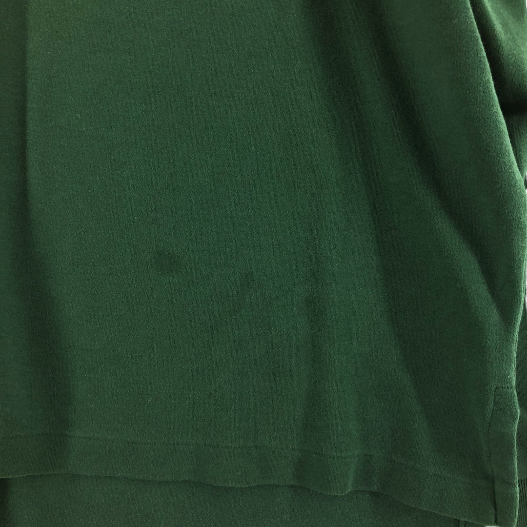 Ralph Lauren POLO by Ralph Lauren long sleeve polo shirt, men's size L cotton Green type dark green Vintage Second Hand