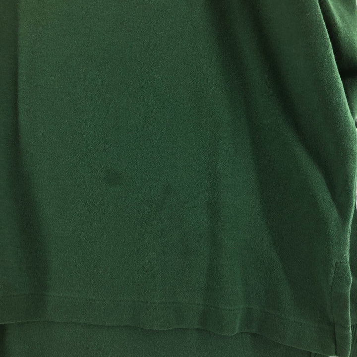 Ralph Lauren POLO by Ralph Lauren long sleeve polo shirt, men's size L cotton Green type dark green Vintage Second Hand