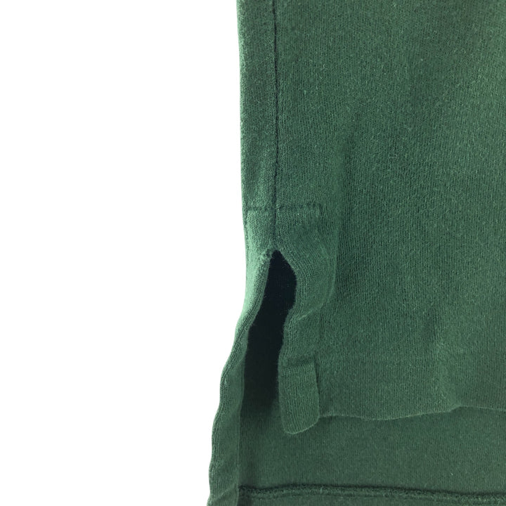 Ralph Lauren POLO by Ralph Lauren long sleeve polo shirt, men's size L cotton Green type dark green Vintage Second Hand