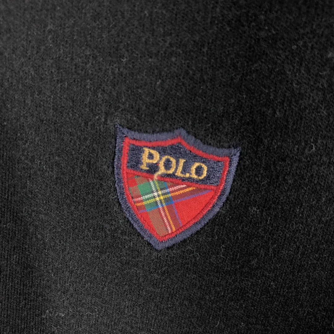 Ralph Lauren POLO GOLF Long sleeve polo shirt for men, size L cotton black type Vintage Second Hand