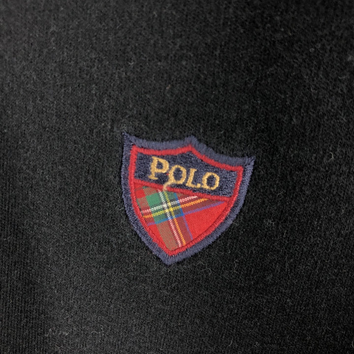 Ralph Lauren POLO GOLF Long sleeve polo shirt for men, size L cotton black type Vintage Second Hand