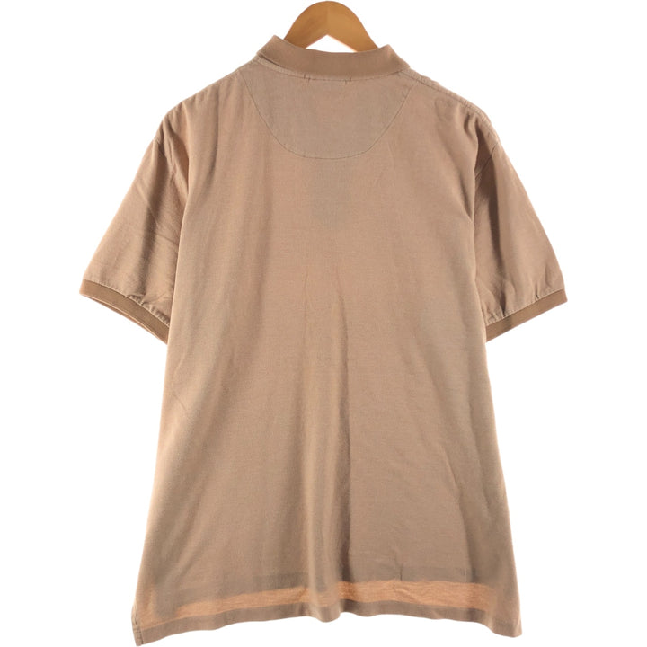 Ralph Lauren POLO by Ralph Lauren short sleeve polo shirt, men's XL size Pima Cotton brown type Vintage Second Hand