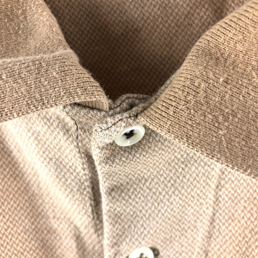 Ralph Lauren POLO by Ralph Lauren short sleeve polo shirt, men's XL size Pima Cotton brown type Vintage Second Hand