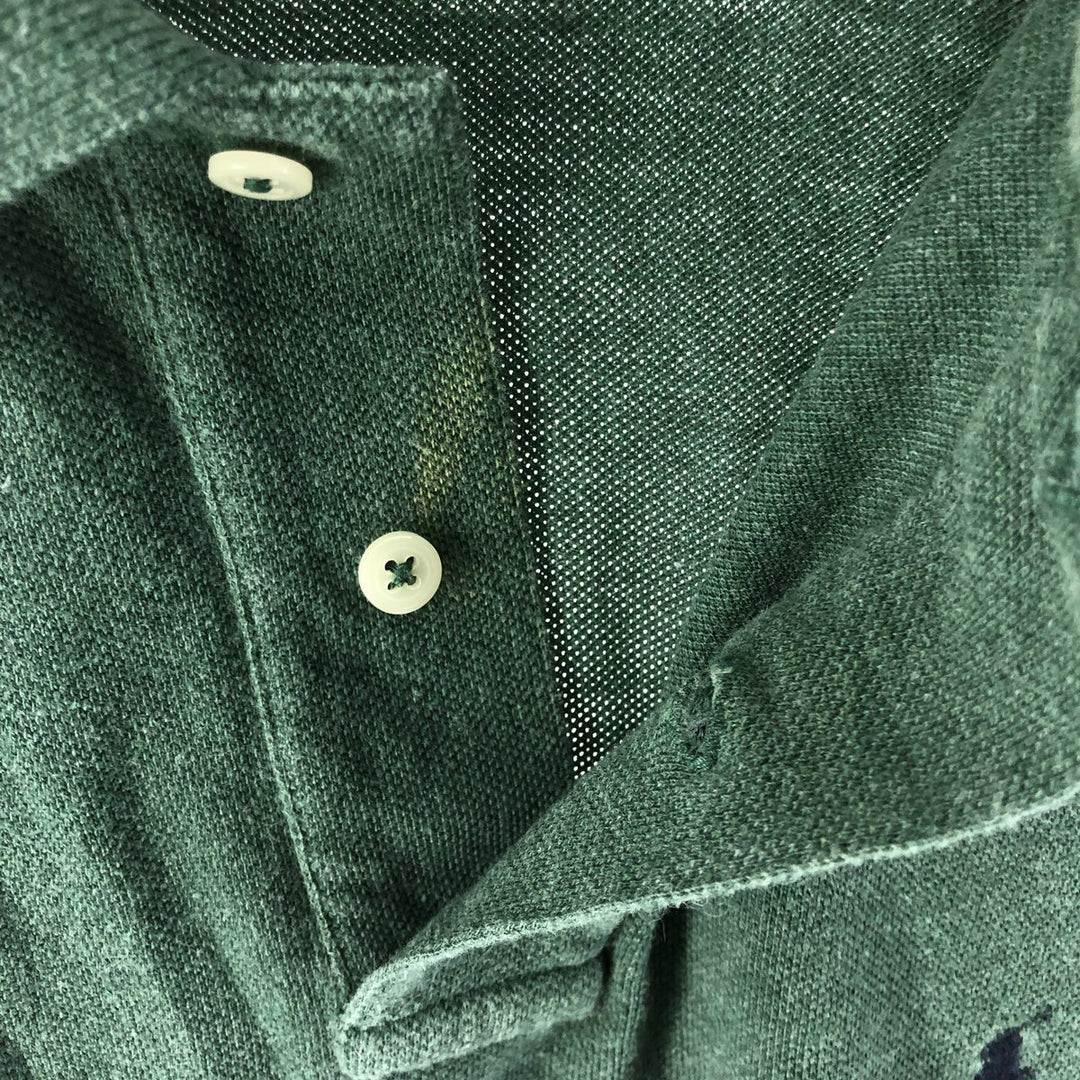 Ralph Lauren POLO by Ralph Lauren short sleeve polo shirt, size S for men cotton Green type dark green Vintage Second Hand