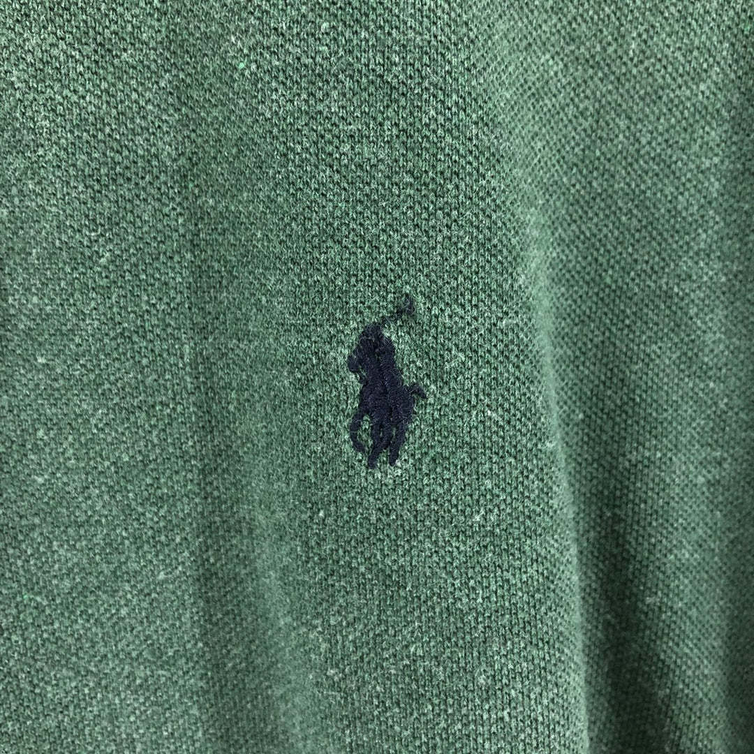 Ralph Lauren POLO by Ralph Lauren short sleeve polo shirt, size S for men cotton Green type dark green Vintage Second Hand
