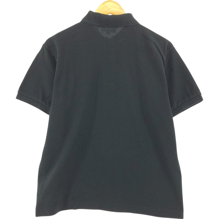 Lacoste Classic Fit short sleeve polo shirt size 5, men's size L cotton black type Vintage Second Hand