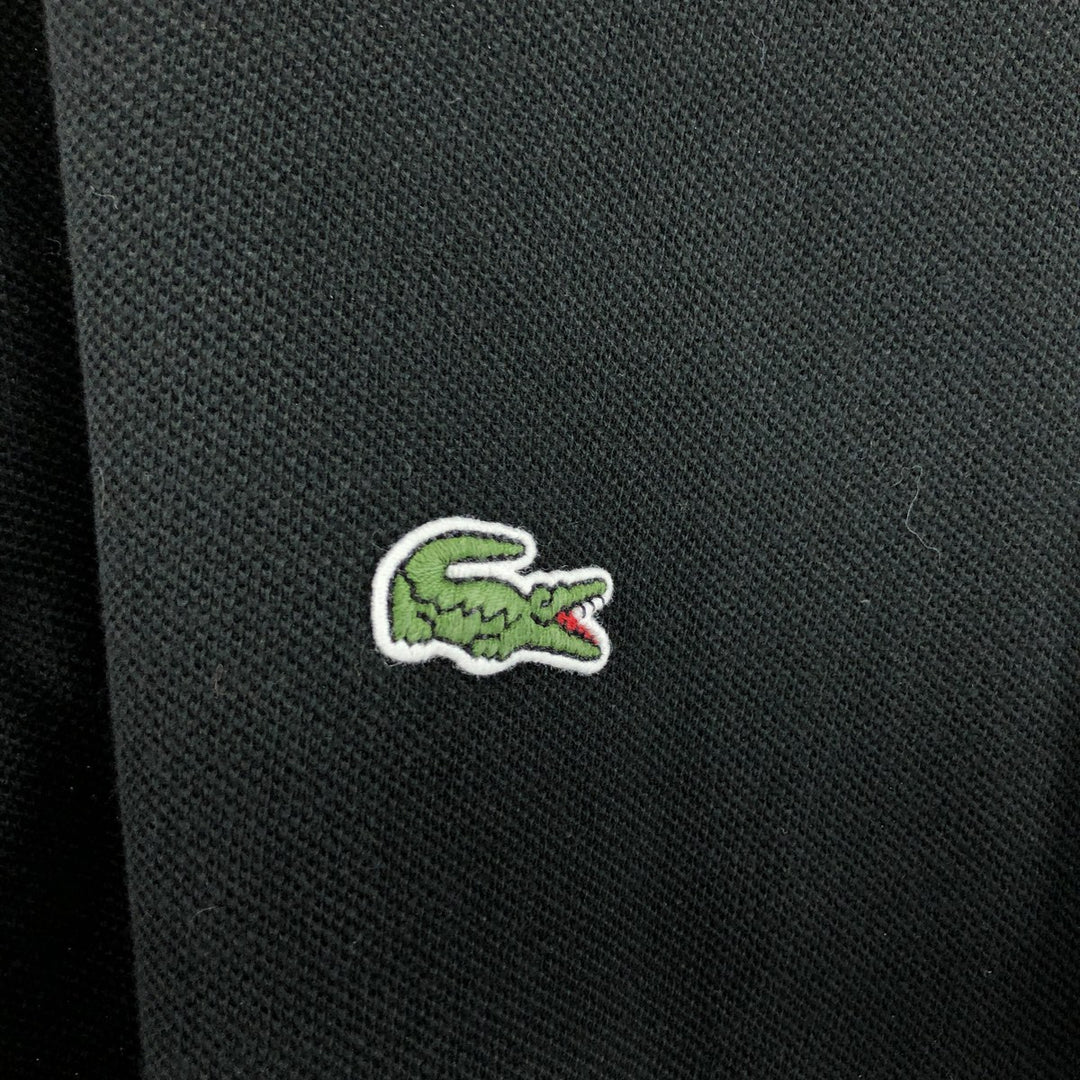 Lacoste Classic Fit short sleeve polo shirt size 5, men's size L cotton black type Vintage Second Hand