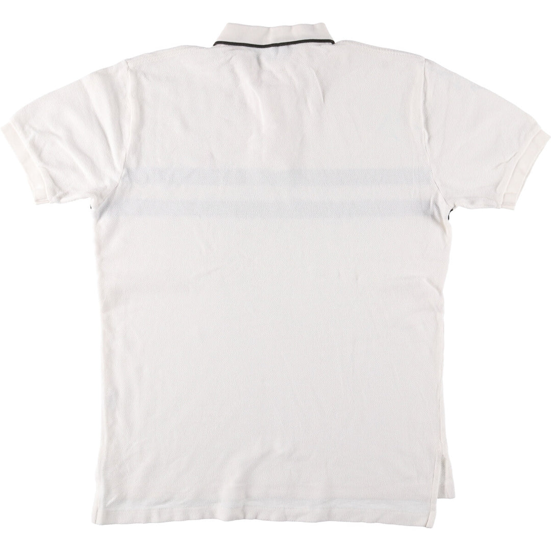 Ralph Lauren POLO by Ralph Lauren short sleeve striped polo shirt, men's size L cotton white type Vintage Second Hand
