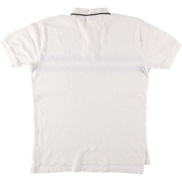 Ralph Lauren POLO by Ralph Lauren short sleeve striped polo shirt, men's size L cotton white type Vintage Second Hand