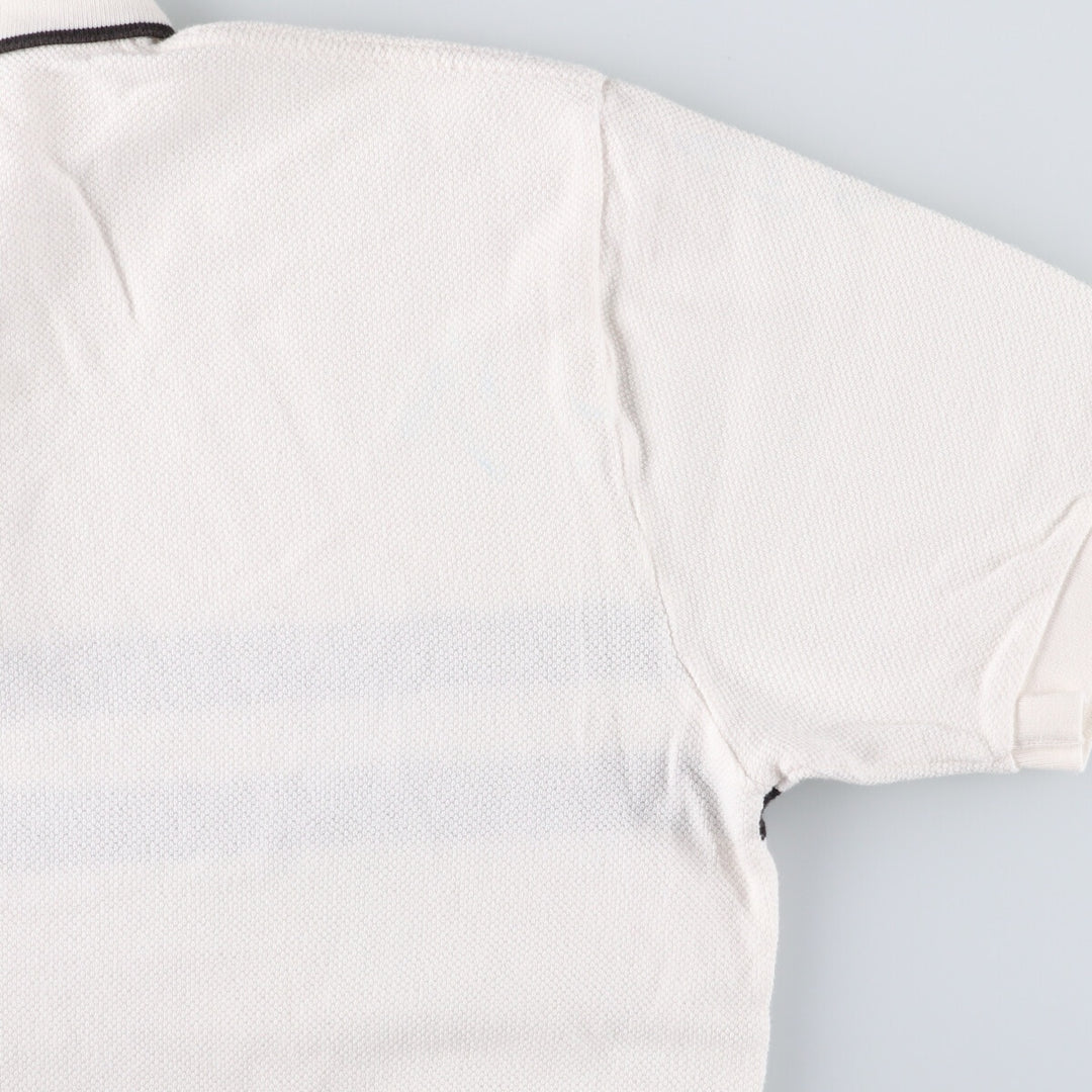 Ralph Lauren POLO by Ralph Lauren short sleeve striped polo shirt, men's size L cotton white type Vintage Second Hand