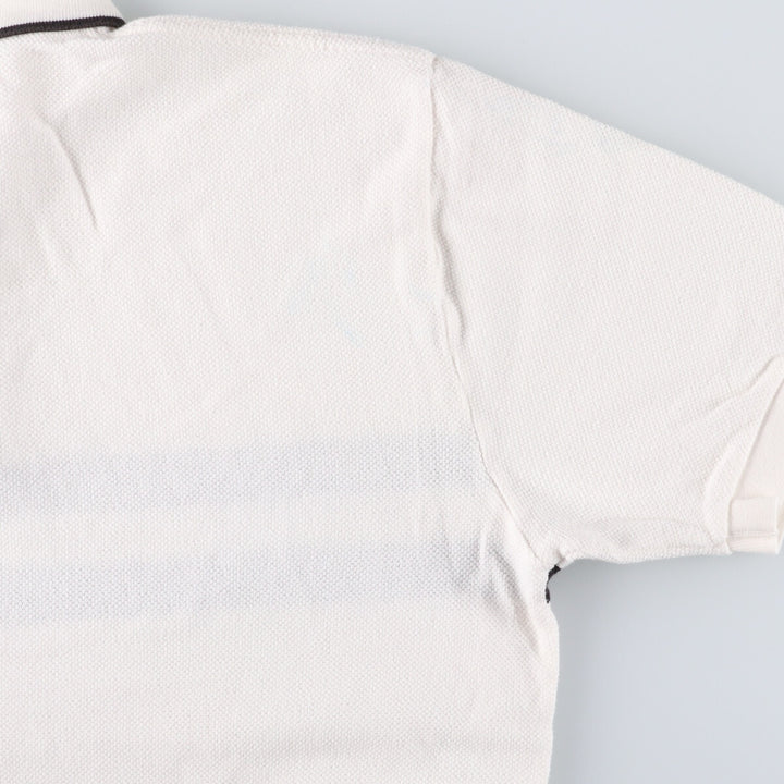 Ralph Lauren POLO by Ralph Lauren short sleeve striped polo shirt, men's size L cotton white type Vintage Second Hand