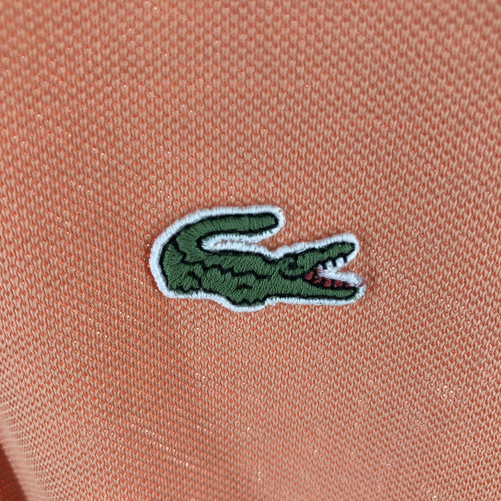 Lacoste LACOSTE Short Sleeve Polo Shirt Size 5 Men's L unclear orange type Vintage Second Hand