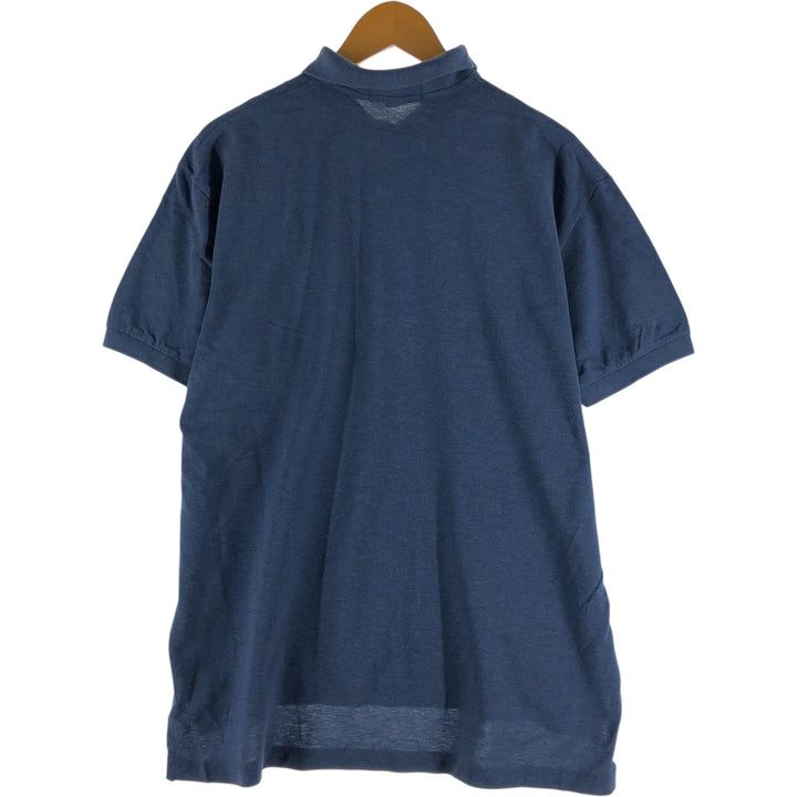 Ralph Lauren POLO by Ralph Lauren short sleeve polo shirt, men's size L Pima Cotton Navy blue Vintage Second Hand