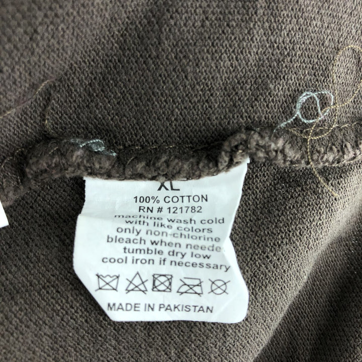 Ralph Lauren POLO by Ralph Lauren short sleeve polo shirt, men's XL size cotton dark chocolate Vintage Second Hand