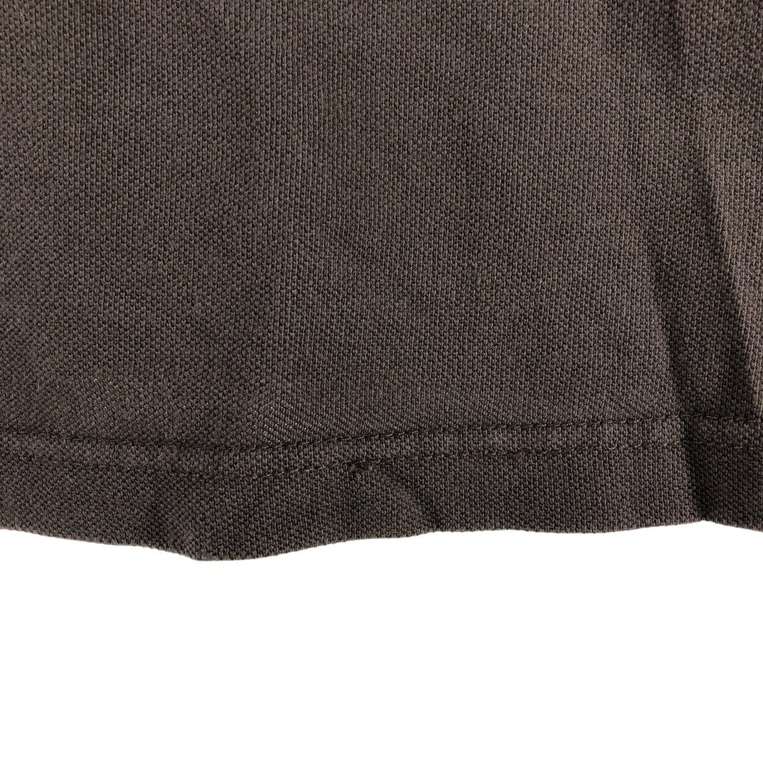 Ralph Lauren POLO by Ralph Lauren short sleeve polo shirt, men's XL size cotton dark chocolate Vintage Second Hand