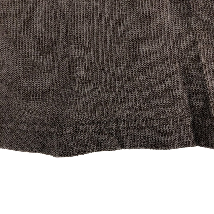 Ralph Lauren POLO by Ralph Lauren short sleeve polo shirt, men's XL size cotton dark chocolate Vintage Second Hand