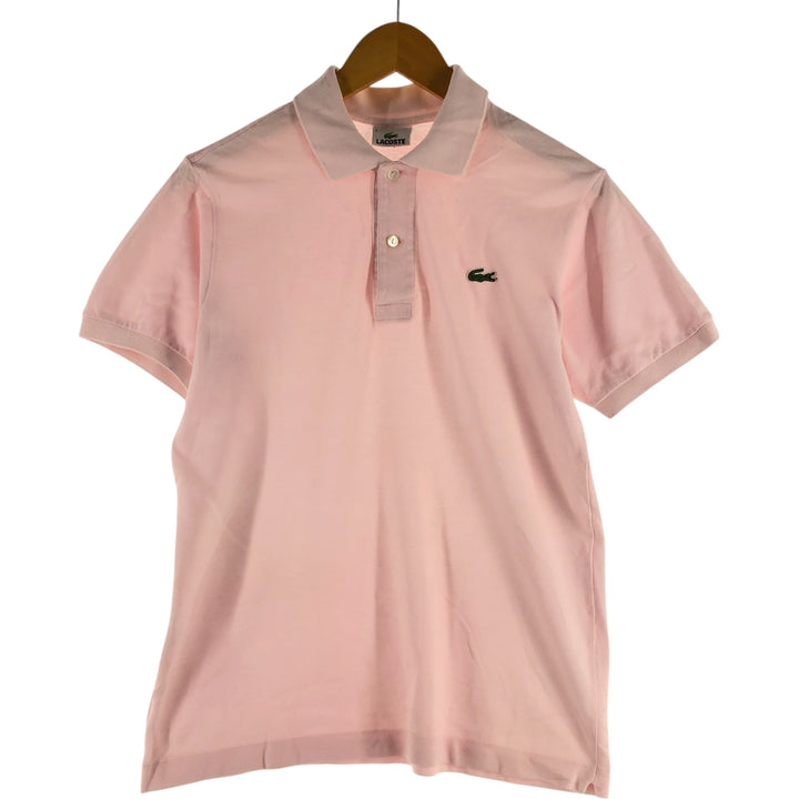 Lacoste LACOSTE short sleeve polo shirt size 3, men's size S cotton pink type Vintage Second Hand