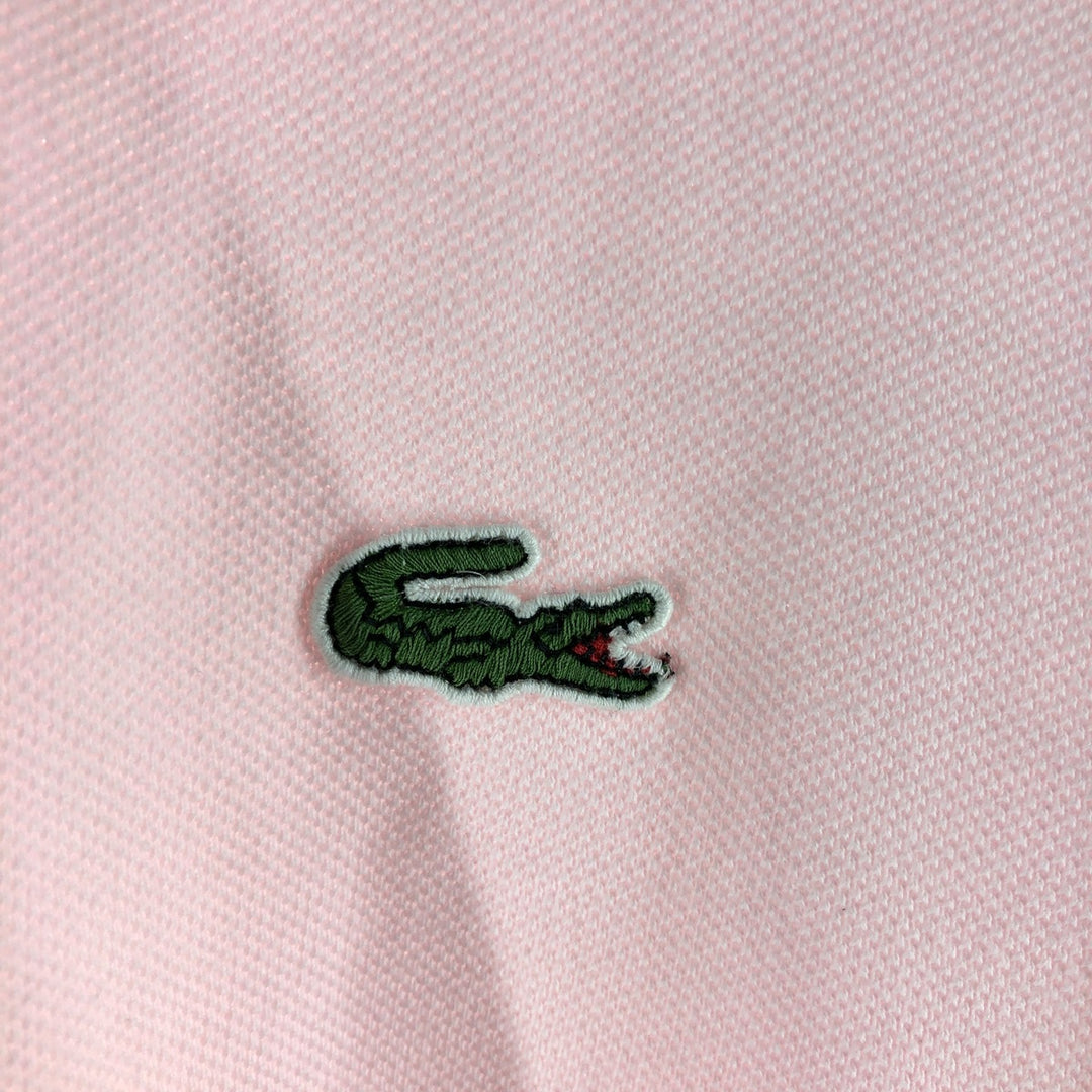 Lacoste LACOSTE short sleeve polo shirt size 3, men's size S cotton pink type Vintage Second Hand